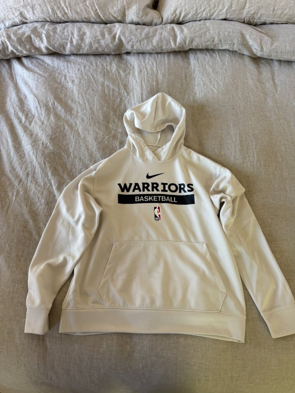 Nike Golden State Warriors Dri-Fit Hoodie – White – Size L
